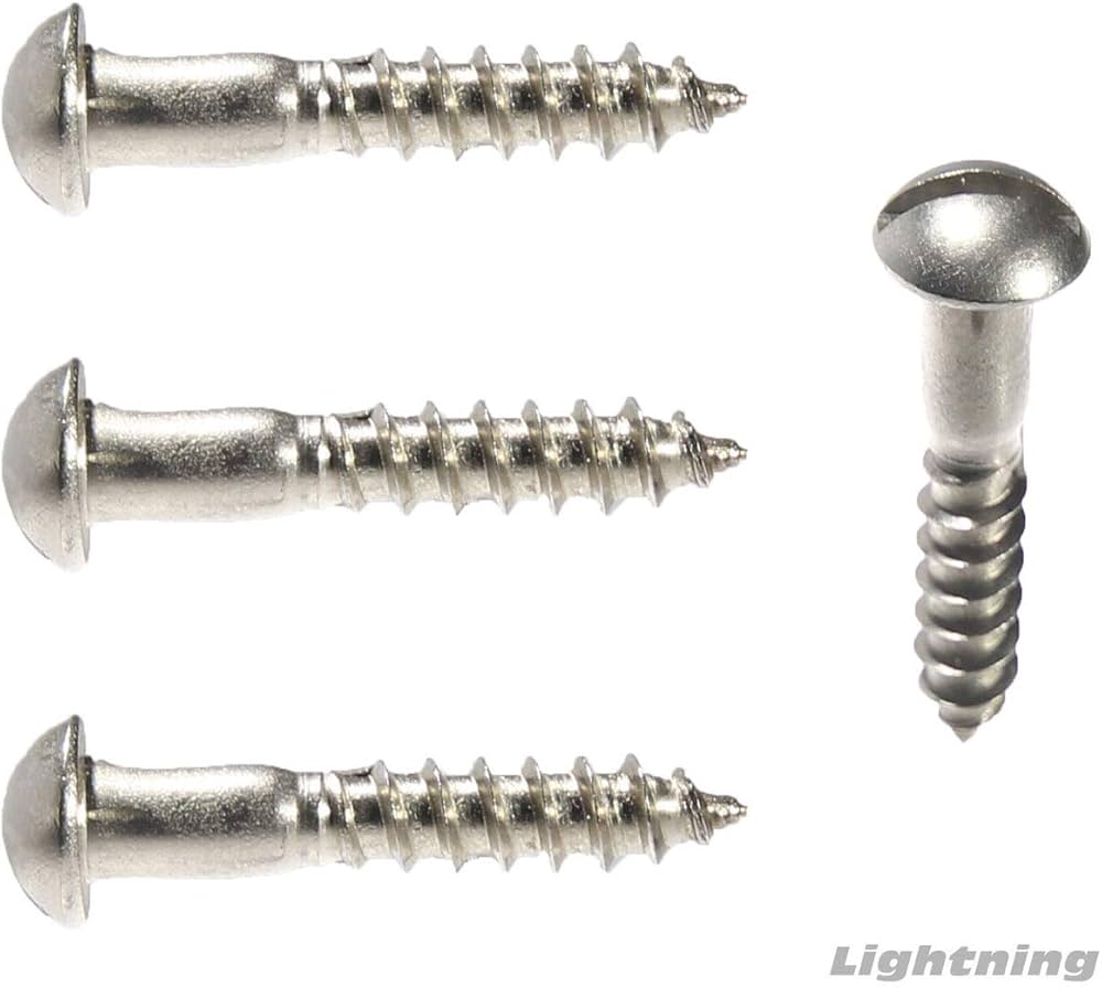 Picture of Brighton Best 115071 #6X1" Round Head Slot Wood Screw Stainless Steel 304